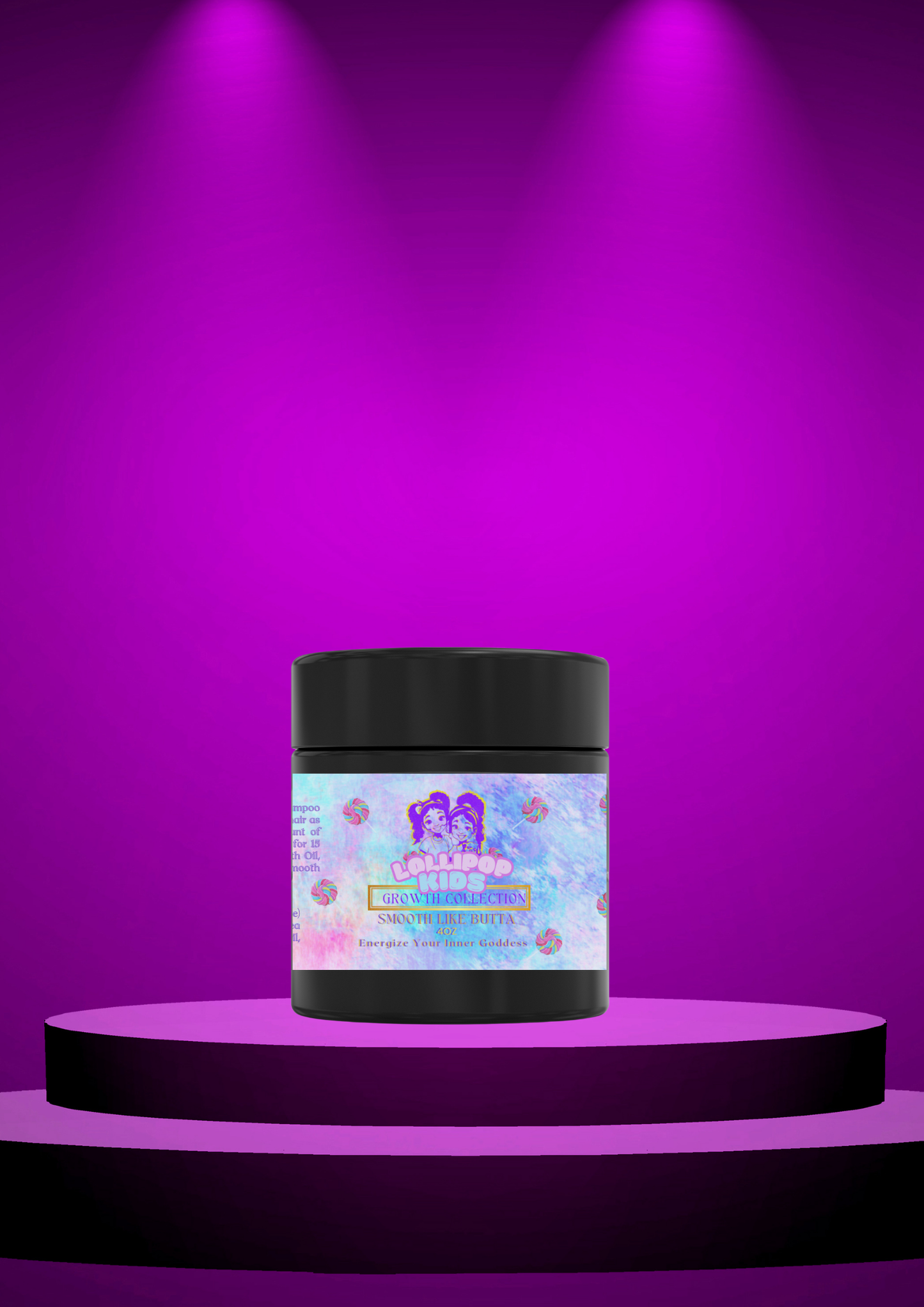 GE Lollipop Kids Smooth Like Butta Growth ButterNurture your child's hair growth journey with our Lollipop Kids Smooth As Butta Growth Butter. Formulated with stimulating essential oils, natural butters, and oils,GE Lollipop Kids Smooth