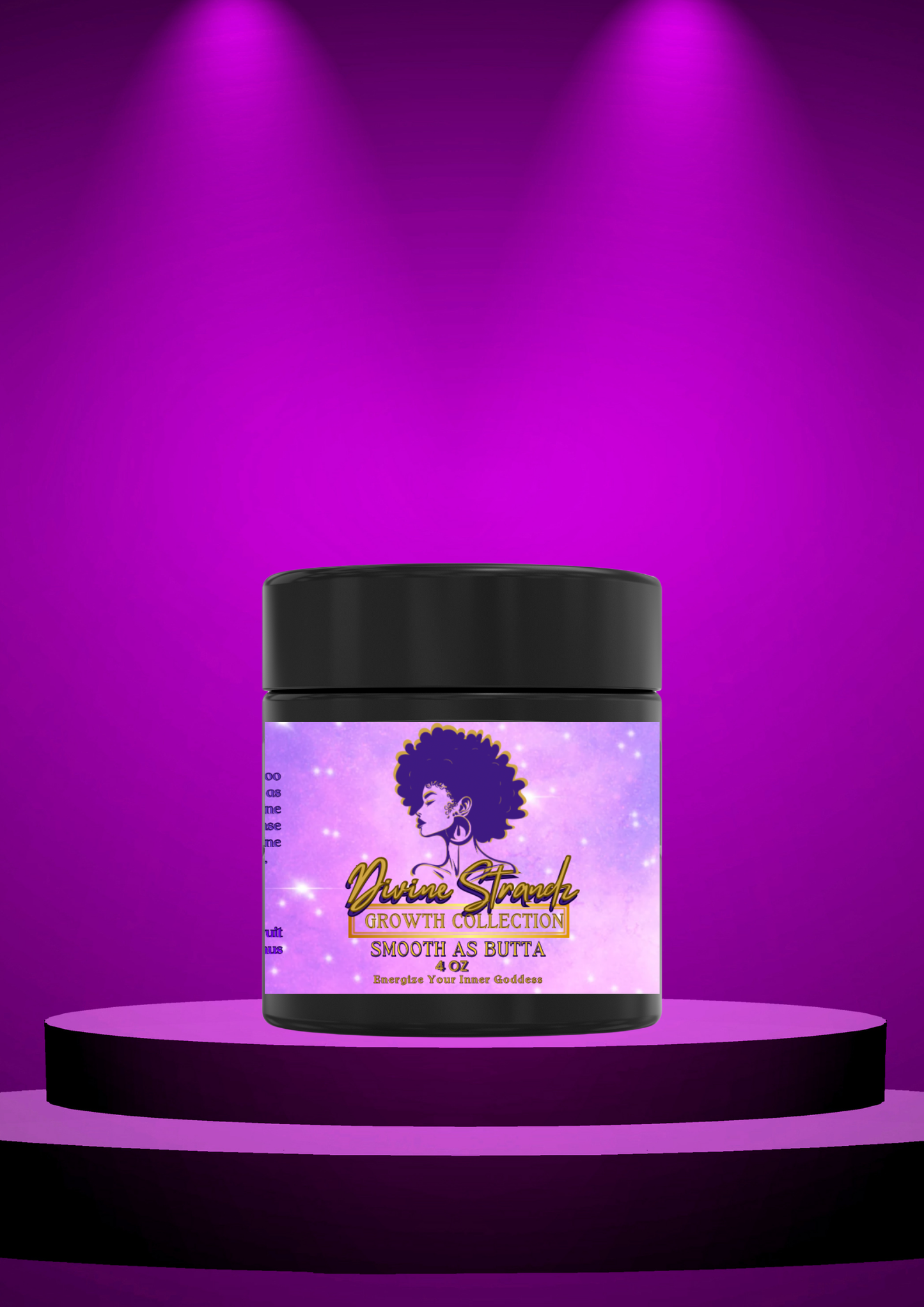 Divine Strands Smooth As Butta Growth ButterDivine Strands Rosemary and Mint Smooth As Butta Growth Butter is a luxurious hair butter formulated to promote healthy hair growth and nourish the scalp. Enriched wHair ButterDivine Strands Smooth