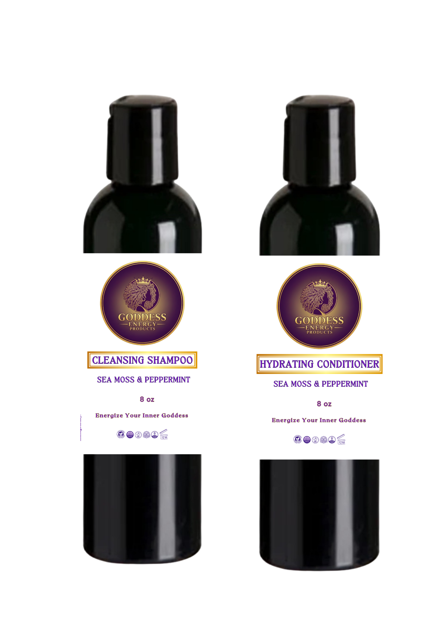 Sea Moss & Peppermint Shampoo & Conditioner Duo