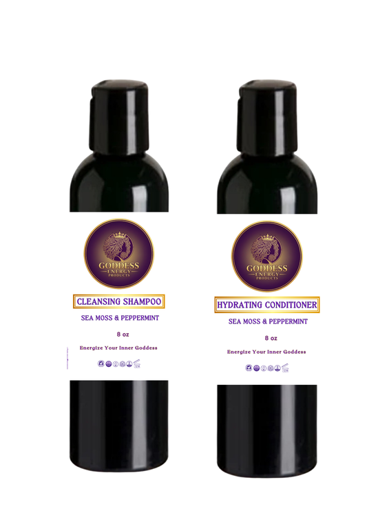 Sea Moss & Peppermint Shampoo & Conditioner Duo